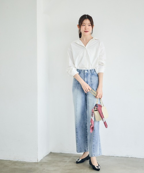 12Twelve Agenda（トゥエルブ　アジェンダ）の「高機能ベーシックシャツ（シャツ/ブラウス・レディース・オフホワイト・M）」の22枚目の写真
