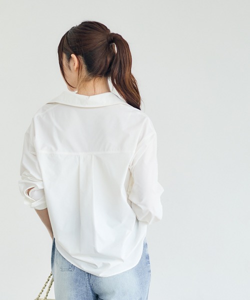 12Twelve Agenda（トゥエルブ　アジェンダ）の「高機能ベーシックシャツ（シャツ/ブラウス・レディース・オフホワイト・M）」の19枚目の写真
