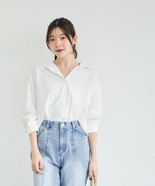 12Twelve Agenda（トゥエルブ　アジェンダ）の「高機能ベーシックシャツ（シャツ/ブラウス・レディース・オフホワイト・M）」の17枚目の写真