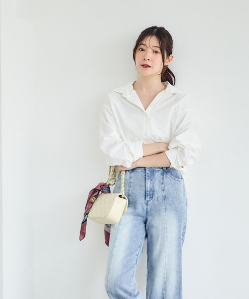 12Twelve Agenda（トゥエルブ　アジェンダ）の「高機能ベーシックシャツ（シャツ/ブラウス・レディース・オフホワイト・M）」の20枚目の写真