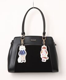 【PAUL & JOE ACCESSOIRES /ポール アンド ジョー アクセソワ 】 BAG WITH GIPSY＆NOUNETTE CAHRM　チャーム付きトートバッグ