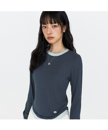 ストライプ エッセンシャル ロングスリーブTシャツ MDTS163_2 カラー
