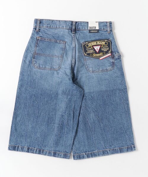 GUESS JEANS(ゲスジーンズ)の「GUESS JEANS Skater Short デニムパンツ ショーツ(デニムパンツ・メンズ・ライトインディゴブルー・32inch/30inch/29inch)」の6枚目の写真
