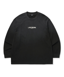 スプレークラックロゴ長袖Tシャツ
