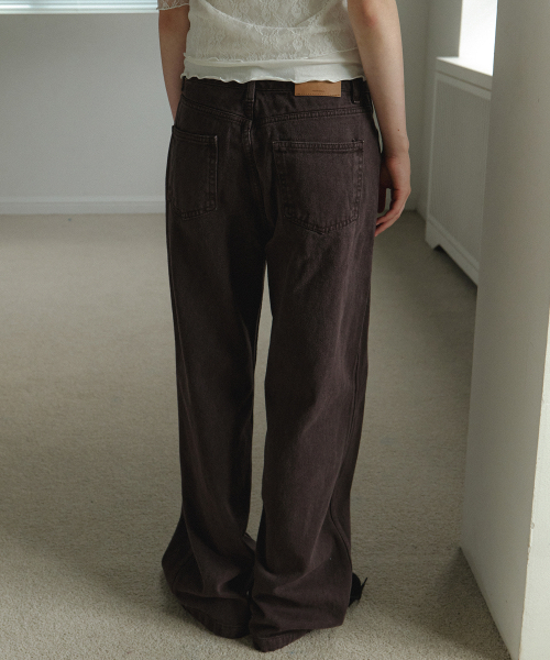 AARAN（アラン）の「ウォッシュドダイングパンツ_ブラウン（その他パンツ・レディース・ブラウン・SMALL/MEDIUM）」の2枚目の写真