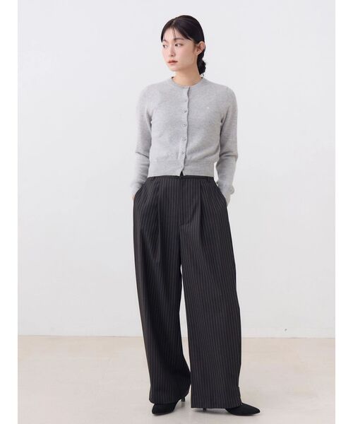 TONAL(トーナル)の「【POLOBCS】カシミア100クルーニットカーデ(カーディガン/ボレロ・レディース・ライトブルー/グレー/ネイビー・MEDIUM)」の13枚目の写真