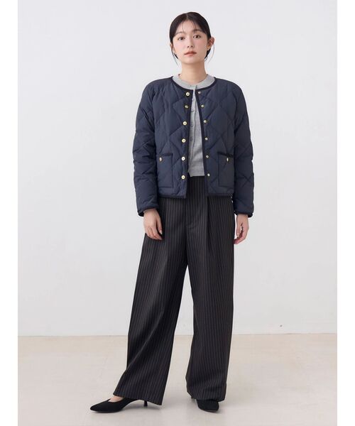 TONAL(トーナル)の「【POLOBCS】カシミア100クルーニットカーデ(カーディガン/ボレロ・レディース・ライトブルー/グレー/ネイビー・MEDIUM)」の15枚目の写真