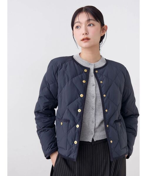 TONAL(トーナル)の「【POLOBCS】カシミア100クルーニットカーデ(カーディガン/ボレロ・レディース・ライトブルー/グレー/ネイビー・MEDIUM)」の16枚目の写真