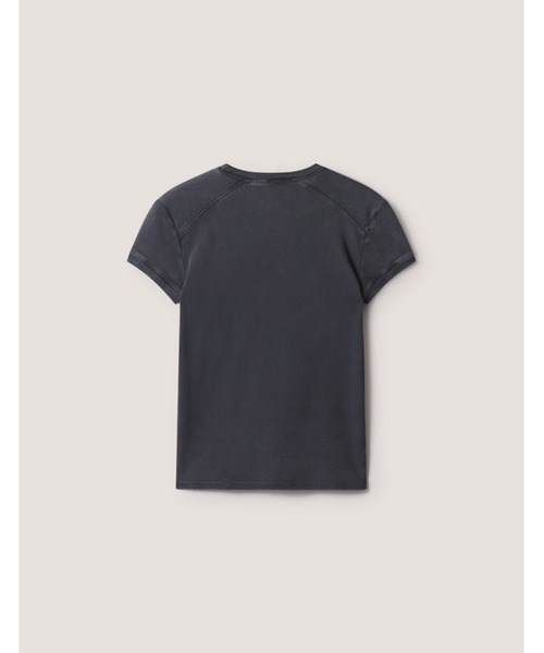 Maison Kitsune(メゾンキツネ)の「CIRCLE STAMP FADED FITTED TEE-SHIRT(Tシャツ/カットソー・レディース・ブラック×グレー・S/XS/L/M)」の7枚目の写真