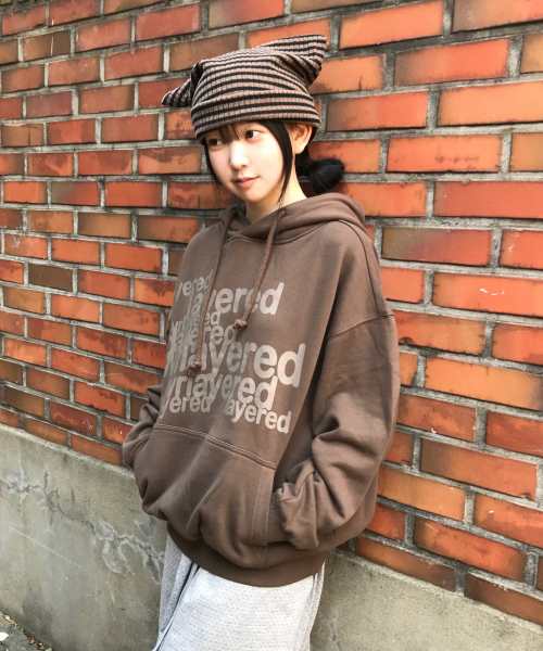 IDWS(アイドンワナセル)の「Many Layer フーディー(ブラウン)(パーカー・レディース・その他・0/1/2)」の2枚目の写真
