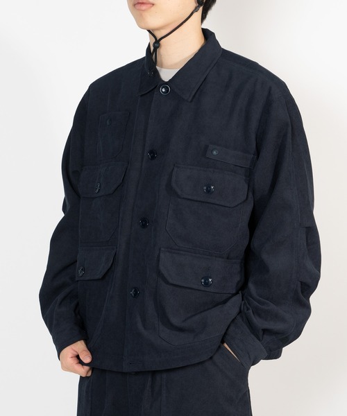 DAIWA PIER39（ダイワピア39）の「TECH FLYING SHIRT CORDUROY BE-87026W（ブルゾン・メンズ・ネイビー/グリーン・SMALL/X-LARGE/LARGE/MEDIUM）」の4枚目の写真