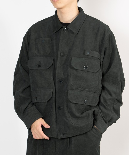 DAIWA PIER39（ダイワピア39）の「TECH FLYING SHIRT CORDUROY BE-87026W（ブルゾン・メンズ・ネイビー/グリーン・SMALL/X-LARGE/LARGE/MEDIUM）」の3枚目の写真