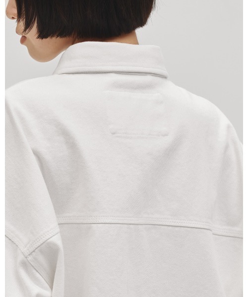 TODAYFUL（トゥデイフル）の「Cottontwill Over Shirts（シャツ/ブラウス・レディース・ホワイト/ブラック・FREE）」の10枚目の写真