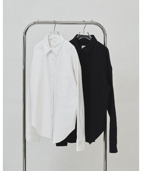 TODAYFUL（トゥデイフル）の「Cottontwill Over Shirts（シャツ/ブラウス・レディース・ホワイト/ブラック・FREE）」の7枚目の写真
