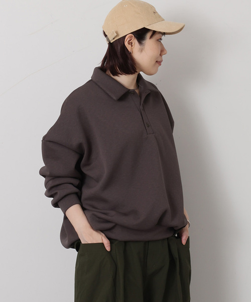 JOURNAL STANDARD LUXE（ジャーナルスタンダード　ラックス）の「ハニカム プルオーバー（その他トップス・レディース・ブラウン/ネイビー・FREE）」の4枚目の写真