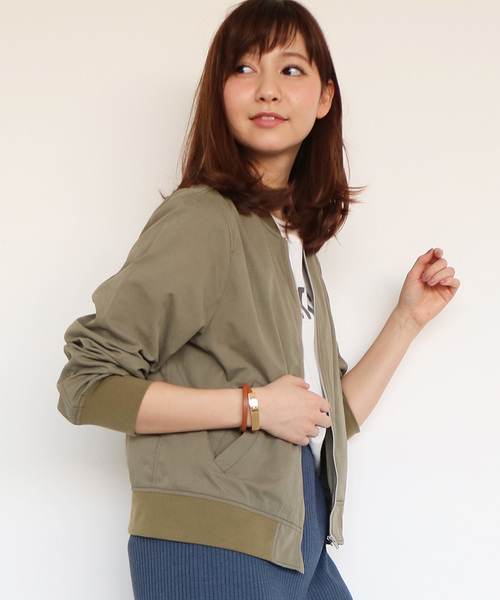 N.（N. Natural Beauty Basic）（エヌエヌナチュラルビューティーベーシック）の「MA-1（MA-1・レディース・ネイビー/カーキ・SMALL/MEDIUM）」の3枚目の写真