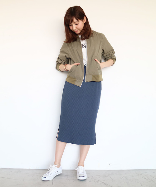 N.（N. Natural Beauty Basic）（エヌエヌナチュラルビューティーベーシック）の「MA-1（MA-1・レディース・ネイビー/カーキ・SMALL/MEDIUM）」の4枚目の写真