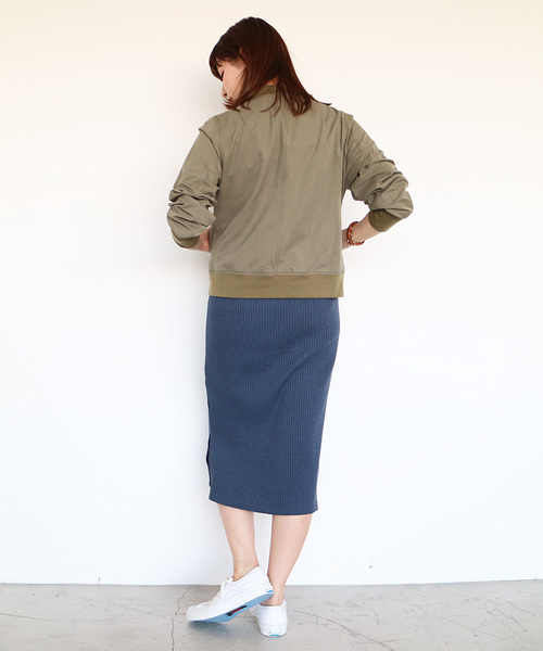 N.（N. Natural Beauty Basic）（エヌエヌナチュラルビューティーベーシック）の「MA-1（MA-1・レディース・ネイビー/カーキ・SMALL/MEDIUM）」の7枚目の写真