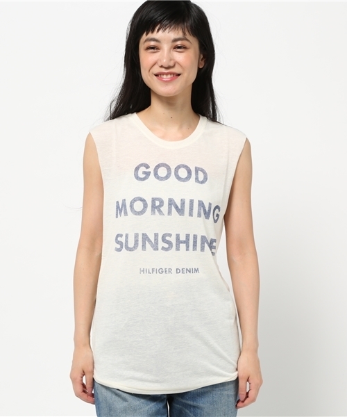 HILFIGER DENIM（ヒルフィガーデニム）の「Naps cn tee ns 25（Tシャツ/カットソー・レディース・ホワイト・MEDIUM/X-SMALL/SMALL）」の9枚目の写真