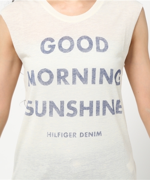 HILFIGER DENIM（ヒルフィガーデニム）の「Naps cn tee ns 25（Tシャツ/カットソー・レディース・ホワイト・MEDIUM/X-SMALL/SMALL）」の6枚目の写真