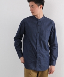 GLOBAL WORK | デニムバンドカラーシャツ/722132 (シャツ/ブラウス)