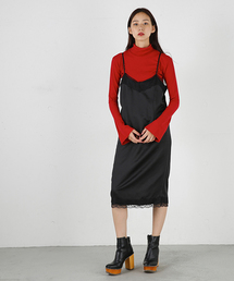 MOUSSY | LACE LONG OPF(ワンピース)