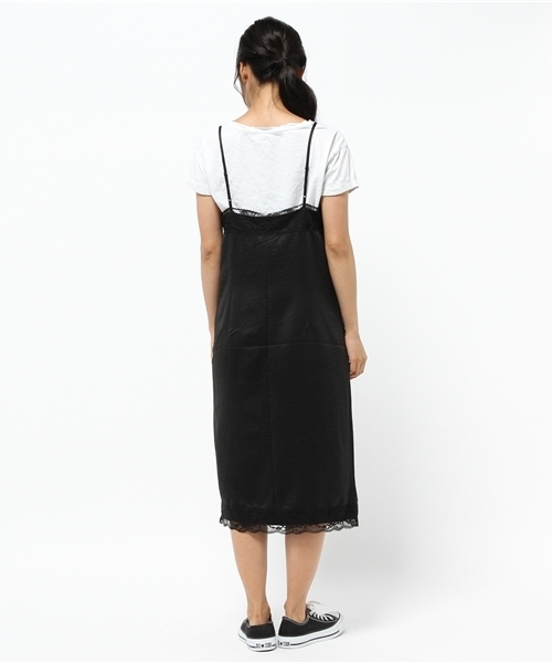 MOUSSY(マウジー)の「LACE LONG OPF(ワンピース・レディース・ネイビー/ブラック・1/2)」の5枚目の写真