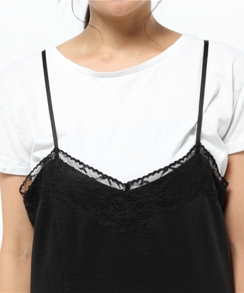 MOUSSY(マウジー)の「LACE LONG OPF(ワンピース・レディース・ネイビー/ブラック・1/2)」の6枚目の写真