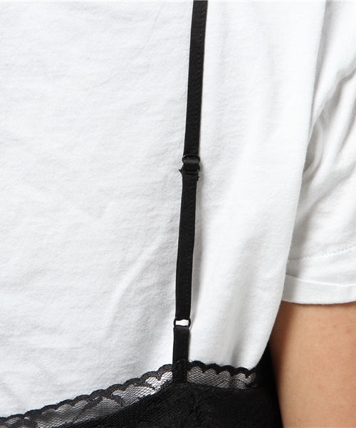 MOUSSY(マウジー)の「LACE LONG OPF(ワンピース・レディース・ネイビー/ブラック・1/2)」の7枚目の写真