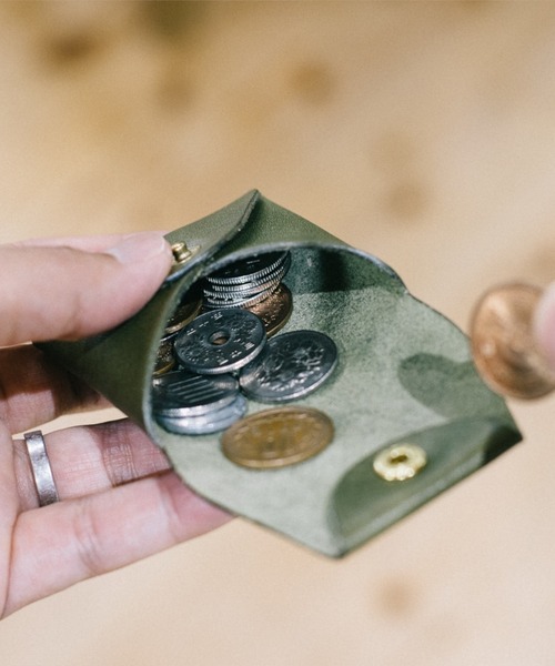 DURAM FACTORY（ドゥラムファクトリー）の「DURAM ドゥラム レザー コインケース コンパクト ミニ財布 小銭入れ（コインケース・メンズ・グリーン/ネイビー/ナチュラル/レッド/ブラウン/ブラック・FREE）」の4枚目の写真