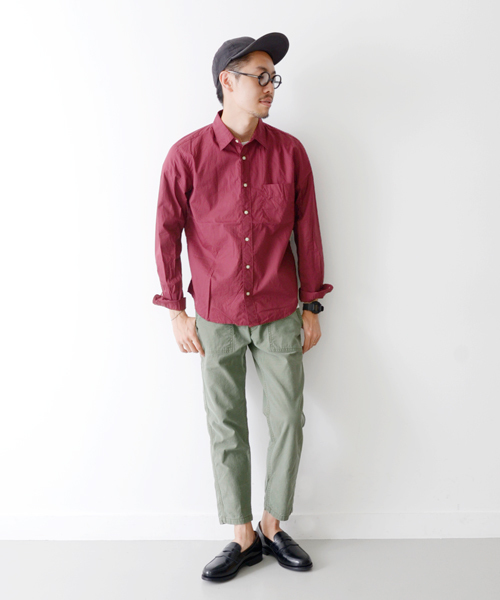 URBAN RESEARCH DOORS MENS(アーバンリサーチ ドアーズ メンズ)の「DOORS ブロードL/S SH(シャツ/ブラウス・メンズ・ネイビー/ホワイト/ボルドー/ブルー・LARGE/MEDIUM/SMALL)」の10枚目の写真