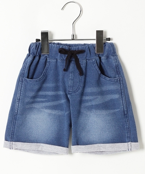 GLOBAL WORK(グローバルワーク)の「【キッズ】カットデニムショーツ/743180(デニムパンツ・キッズ・ライトブルー/ブルー・MEDIUM/LARGE/SMALL/X-LARGE/XX-LARGE)」の2枚目の写真