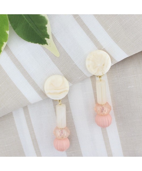 Shelly island(シェリーアイランド)の「【Shelly island】ウッド人気パーツ組み合わせピアス(ピアス(両耳用)・レディース・ブルー/ピンク・FREE)」の7枚目の写真