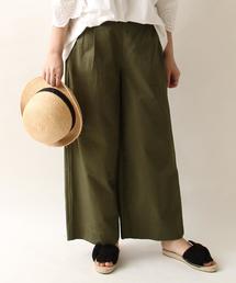 coen | 【『LEE』7月号掲載】綿麻イージーワイドパンツ(その他パンツ)