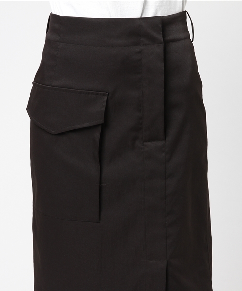 Prefer SHIPS（プリファーシップス）の「Prefer SHIPS: カーゴライクスカート（スカート・レディース・ブラック/オリーブ・36/38）」の7枚目の写真