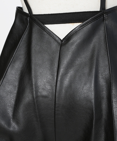 FICTION TOKYO（フィクショントーキョー）の「rp1264-Fake leather short pants パンツ（その他パンツ・レディース・ブラック/カーキ/ワインレッド・FREE）」の16枚目の写真