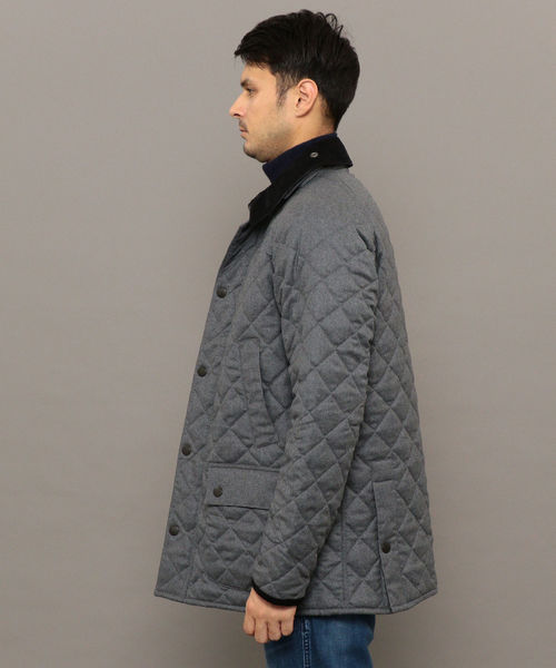 セール】Barbour: 別注 キルティング/ウール ビデイル (ソリッド