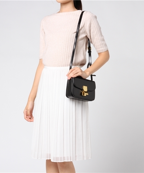 PLAIN CLOTHING(プレーンクロージング)の「ゴールドプレートショルダーバッグ(ショルダーバッグ・レディース・ベージュ/カーキ/レッド/ブラック/キャメル/ワイン・FREE)」の9枚目の写真