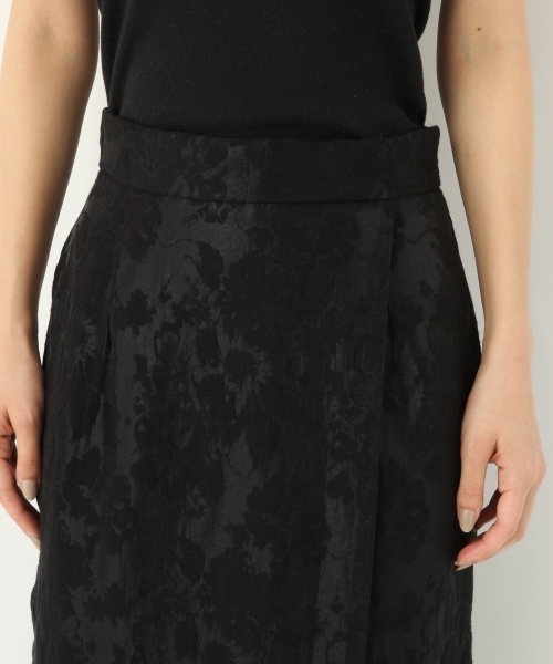 A part by（アパートバイ）の「RハナガラJQDタイトスカート 773091 （スカート・レディース・ホワイト/ブラック・LARGE/MEDIUM）」の5枚目の写真