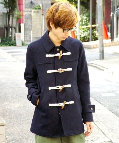 WEGO(ウィゴー)の「メルトントグルコート(ダッフルコート・メンズ・ベージュ/ネイビー/オレンジ/ブラック/ターコイズブルー・SMALL/MEDIUM/LARGE)」の3枚目の写真