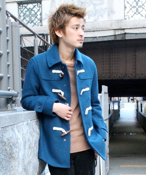 WEGO(ウィゴー)の「メルトントグルコート(ダッフルコート・メンズ・ベージュ/ネイビー/オレンジ/ブラック/ターコイズブルー・SMALL/MEDIUM/LARGE)」の4枚目の写真