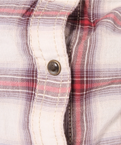 goa（ゴア）の「チェックシャツ（シャツ/ブラウス・レディース・ブラウン/イエロー/レッド・FREE）」の10枚目の写真