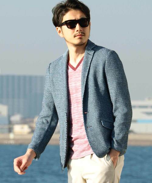 MEN'S BIGI（メンズビギ）の「ストレッチラッセルジャケット （テーラードジャケット・メンズ・ネイビー/サックスブルー・LL/S/M/L）」の15枚目の写真