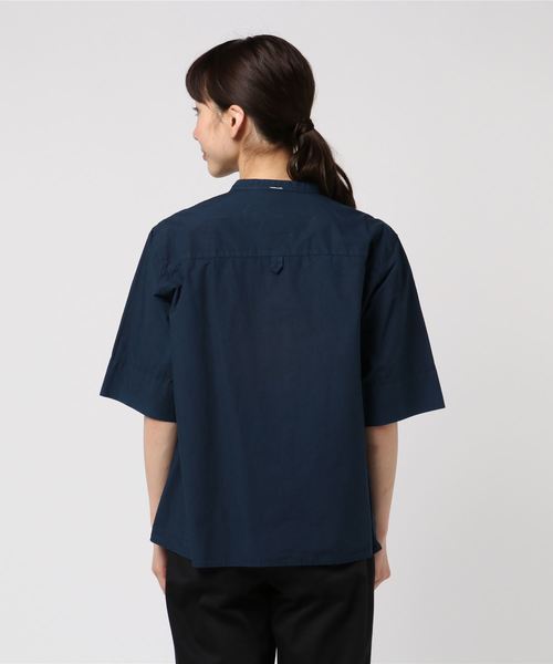 MHL.（エムエイチエル）の「COTTON RAMIE POPLIN（シャツ/ブラウス・レディース・ホワイト/ネイビー/イエロー・1/2/3）」の5枚目の写真
