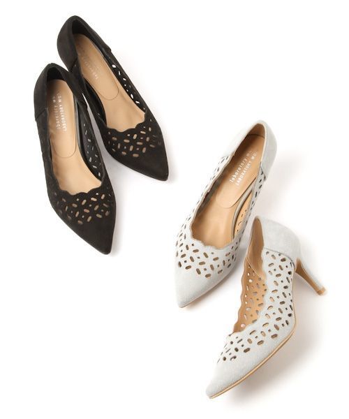 laboratory work(ラボラトリーワーク)の「スカラップパンプス(パンプス・レディース・ブラック/ライトグレー・LARGE/MEDIUM/SMALL)」の5枚目の写真