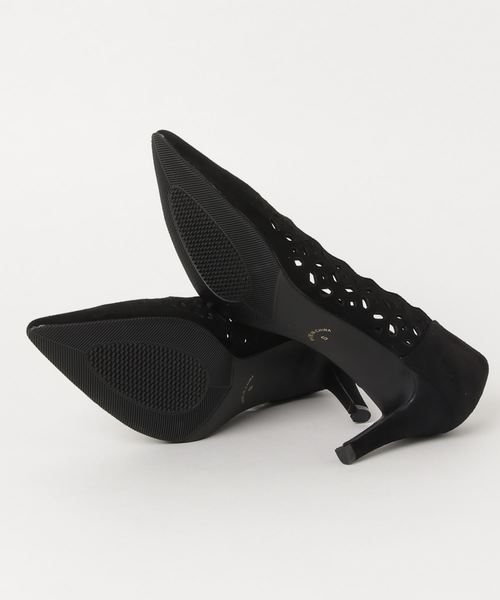 laboratory work(ラボラトリーワーク)の「スカラップパンプス(パンプス・レディース・ブラック/ライトグレー・LARGE/MEDIUM/SMALL)」の4枚目の写真