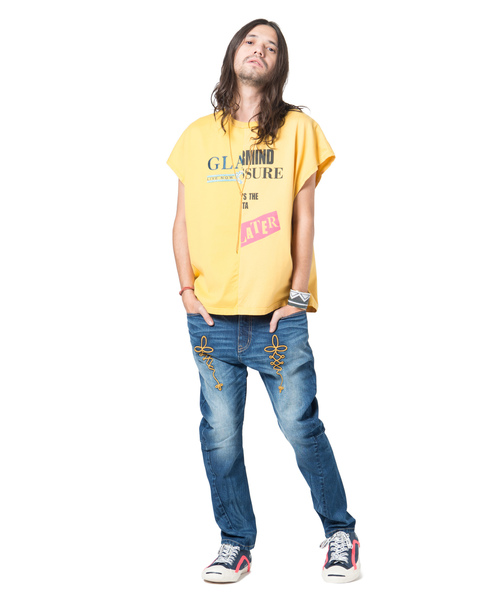 glamb(グラム)の「Napoleon tapered denim / ナポレオンテーパードデニム(デニムパンツ・メンズ・グレー/ブラック/ライトインディゴブルー/インディゴブルー・2/3/4/0/1)」の6枚目の写真