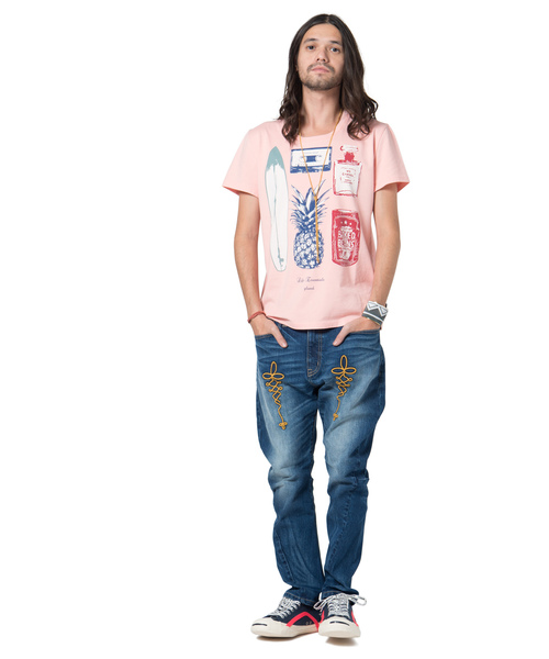 glamb(グラム)の「Napoleon tapered denim / ナポレオンテーパードデニム(デニムパンツ・メンズ・グレー/ブラック/ライトインディゴブルー/インディゴブルー・2/3/4/0/1)」の7枚目の写真