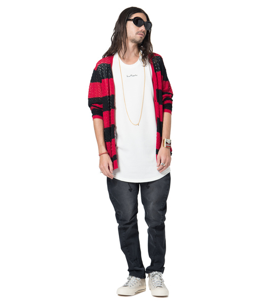 glamb(グラム)の「Napoleon tapered denim / ナポレオンテーパードデニム(デニムパンツ・メンズ・グレー/ブラック/ライトインディゴブルー/インディゴブルー・2/3/4/0/1)」の13枚目の写真