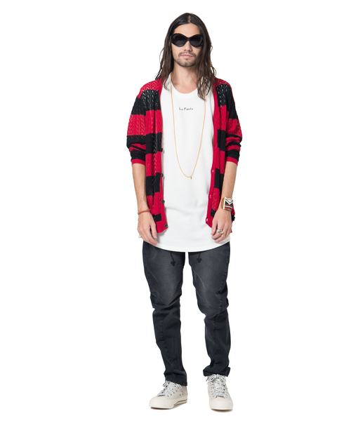 glamb(グラム)の「Napoleon tapered denim / ナポレオンテーパードデニム(デニムパンツ・メンズ・グレー/ブラック/ライトインディゴブルー/インディゴブルー・2/3/4/0/1)」の14枚目の写真